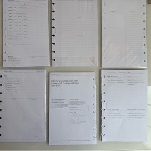 Cloth & Paper, Notedco. Inserts Refill Bundle - Half Letter Discbound